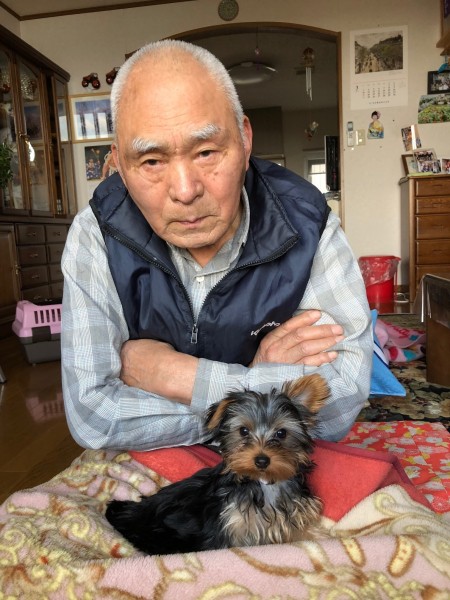 富雄じいちゃんの家へ行って遊んでもらった(^^)年の差86歳だよー