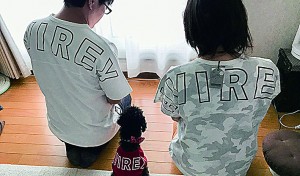 ３人仲良くお揃いだワン♪　